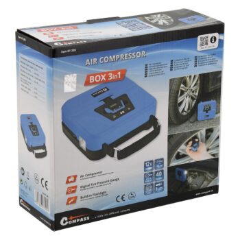 Compass Digitálny kompresor Box 3v1, 12 V
