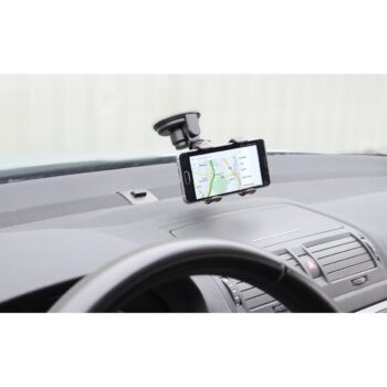 Compass Držiak telefónu / GPS na prísavku Double Clips, čierna