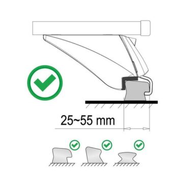 Compass Priečny nosník zamykací hliníkový, 135cm ALU-INTEGRAL TÜV