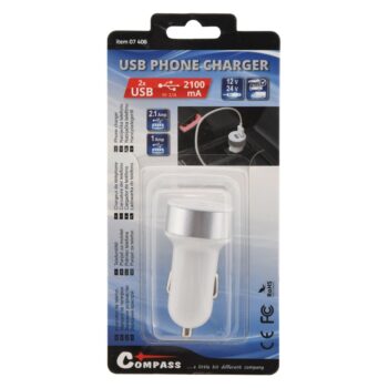 Compass Zástrčka 12 V / 24 V, 2x USB