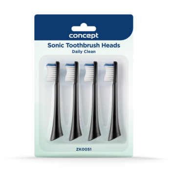 Concept ZK0051 náhradná hlavica PERFECT SMILE Daily Clean, 4 ks, čierna