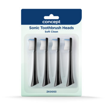 Concept ZK0053 náhradná hlavica PERFECT SMILE Soft Clean, 4 ks, čierna