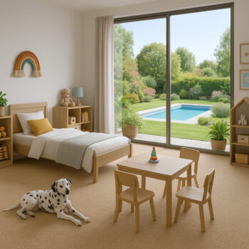 Condor Carpets, Koberec metráž Rambo-Bet 71, na mieru, šíře 4m, béžová, filc, kuchyňa
