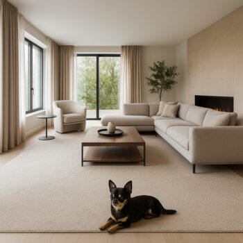 Condor Carpets, Koberec metráž Sicily 172, na mieru, šíře 4m, béžová, filc, chodba / predsieň