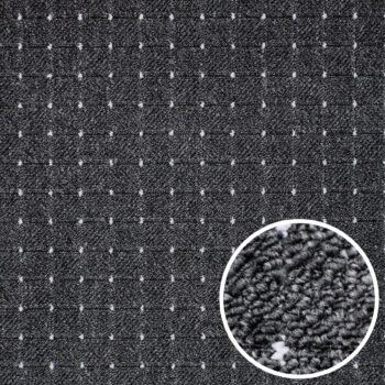 Condor Carpets, Koberec metráž Udinese antracitový - neúčtujeme odrezky z role, na mieru, šíře 1,33m,1m,2m,3m,4m,na mieru, neúčtujeme odrezky, čierna, filc, chodba / predsieň