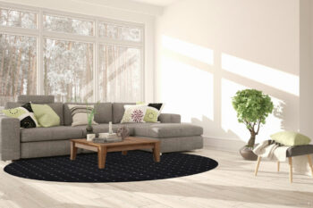 Condor Carpets, Kusový koberec Udinese antracit guľatý, 80x80 (priemer) kruh, šedá, chodba / predsieň