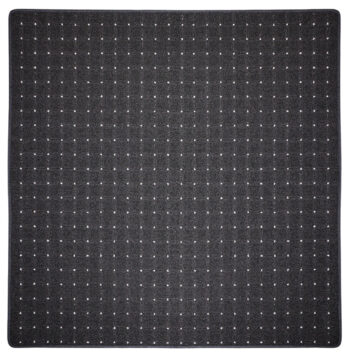 Condor Carpets, Kusový koberec Udinese antracit štvorec, 100x100, šedá, chodba / predsieň