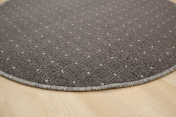 Condor Carpets, Kusový koberec Udinese hnedý kruh, 80x80 (priemer) kruh, hnedá, chodba / predsieň