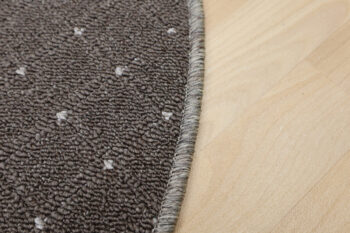 Condor Carpets, Kusový koberec Udinese hnedý kruh, 80x80 (priemer) kruh, hnedá, chodba / predsieň