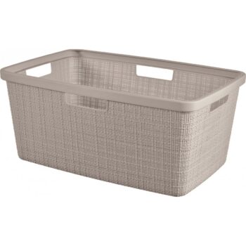 Curver Kôš na čistú bielizeň Jute 46 l, taupe
