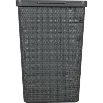Curver Kôš na špinavú bielizeň Jute 58 l, tm. šedá