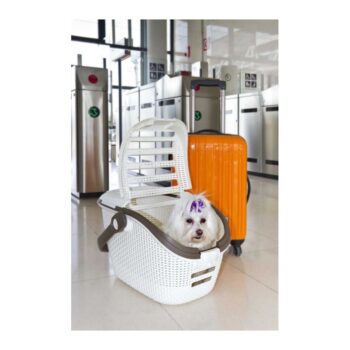 Curver RATTAN Prepravný box pre zvieracích miláčikov