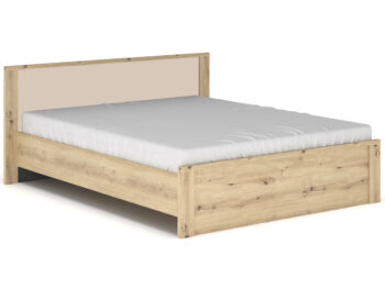 Začínajte deň a ukončujte ho v príjemnom objatí manželskej postele s roštom DAICOS LB-140 140x200 cm. Jej elegancia, štýl a moderná jemnosť si Vás omotá okolo prsta. Vyrobená je z kvalitnej drevotrieskovej dosky v nádhernom farebnom prevedení dub artisan v kombinácii so champagne, ktorá je na čele…