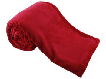 DALAT TYP 1: Plyšová deka Dalat Typ 1 120x150 cm - červená; materiál: polyester; rozmery (DxŠ): 150x120 cm.