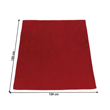 DALAT TYP 1: Plyšová deka Dalat Typ 1 120x150 cm - červená; materiál: polyester; rozmery (DxŠ): 150x120 cm.