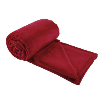 DALAT TYP 1: Plyšová deka Dalat Typ 1 120x150 cm - červená; materiál: polyester; rozmery (DxŠ): 150x120 cm.