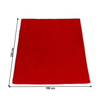 DALAT TYP 2: Plyšová deka Dalat Typ 2 180x220 cm - červená; materiál: polyester; rozmery (DxŠ): 220x180 cm.