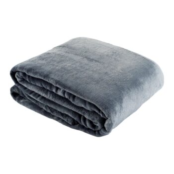 DALAT TYP 2: Plyšová deka Dalat Typ 2 180x220 cm - tmavosivá; materiál: polyester; rozmery (DxŠ): 220x180 cm.