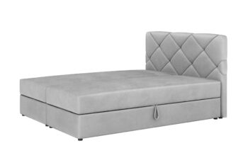 Štýlová manželská posteľ DALILA je v modernom a elegantnom prevedení. Patrí medzi postele typu BOXSPRING. Výrazným dizajnovým prvkom je jej čelo, ktoré tiež ochráni vašu stenu pred oderom.Posteľ je čalúnená látkou COSMIC 118.  Súčasťou postele je kvalitný bonellový matrac. Pre väčší komfort si môžete dokúpiť praktický vrchný krycí matrac TOPPER (viď. doporučené produkty).Disponuje veľkým úložným priestorom, ktorý je vhodný na uloženie perín, obliečok a podobne.Rozmery (š,v,h): 145 x 102 x 208 cm. Výška čela postele: 102 cm. Výška spacej plochy: 47 cm. Výška nožičiek: 2 cm. Spacia plocha: 140 x 200 cm.V našej ponuke nájdete aj ďalšie prevedenia a rozmery manželských postelí DALILA.Dodávame v demontovanom stave.
