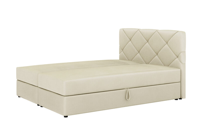 DALILA čalúnená manželská posteľ 140 x 200 cm, ITAKA 16 Štýlová manželská posteľ DALILA je v modernom a elegantnom prevedení. Patrí medzi postele typu BOXSPRING. Výrazným dizajnovým prvkom je jej čelo, ktoré tiež ochráni vašu stenu pred oderom.Posteľ je čalúnená látkou ITAKA 16. Súčasťou postele je kvalitný bonellový matrac. Pre väčší komfort si môžete dokúpiť praktický vrchný krycí matrac TOPPER (viď. doporučené produkty).Disponuje veľkým úložným priestorom, ktorý je vhodný na uloženie perín, obliečok a podobne.Rozmery (š,v,h): 145 x 102 x 208 cm. Výška čela postele: 102 cm. Výška spacej plochy: 47 cm. Výška nožičiek: 2 cm. Spacia plocha: 140 x 200 cm.V našej ponuke nájdete aj ďalšie prevedenia a rozmery manželských postelí DALILA.Dodávame v demontovanom stave.