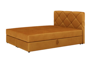Štýlová manželská posteľ DALILA je v modernom a elegantnom prevedení. Patrí medzi postele typu BOXSPRING. Výrazným dizajnovým prvkom je jej čelo, ktoré tiež ochráni vašu stenu pred oderom.Posteľ je čalúnená látkou ITAKA 33.  Súčasťou postele je kvalitný bonellový matrac. Pre väčší komfort si môžete dokúpiť praktický vrchný krycí matrac TOPPER (viď. doporučené produkty).Disponuje veľkým úložným priestorom, ktorý je vhodný na uloženie perín, obliečok a podobne.Rozmery (š,v,h): 145 x 102 x 208 cm. Výška čela postele: 102 cm. Výška spacej plochy: 47 cm. Výška nožičiek: 2 cm. Spacia plocha: 140 x 200 cm.V našej ponuke nájdete aj ďalšie prevedenia a rozmery manželských postelí DALILA.Dodávame v demontovanom stave.