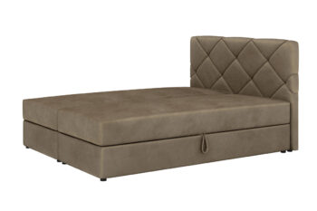 Štýlová manželská posteľ DALILA je v modernom a elegantnom prevedení. Patrí medzi postele typu BOXSPRING. Výrazným dizajnovým prvkom je jej čelo, ktoré tiež ochráni vašu stenu pred oderom.Posteľ je čalúnená látkou ITAKA 48.  Súčasťou postele je kvalitný bonellový matrac. Pre väčší komfort si môžete dokúpiť praktický vrchný krycí matrac TOPPER (viď. doporučené produkty).Disponuje veľkým úložným priestorom, ktorý je vhodný na uloženie perín, obliečok a podobne.Rozmery (š,v,h): 145 x 102 x 208 cm. Výška čela postele: 102 cm. Výška spacej plochy: 47 cm. Výška nožičiek: 2 cm. Spacia plocha: 140 x 200 cm.V našej ponuke nájdete aj ďalšie prevedenia a rozmery manželských postelí DALILA.Dodávame v demontovanom stave.