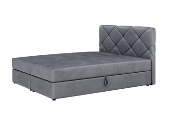 Štýlová manželská posteľ DALILA je v modernom a elegantnom prevedení. Patrí medzi postele typu BOXSPRING. Výrazným dizajnovým prvkom je jej čelo, ktoré tiež ochráni vašu stenu pred oderom.Posteľ je čalúnená látkou ITAKA 50.  Súčasťou postele je kvalitný bonellový matrac. Pre väčší komfort si môžete dokúpiť praktický vrchný krycí matrac TOPPER (viď. doporučené produkty).Disponuje veľkým úložným priestorom, ktorý je vhodný na uloženie perín, obliečok a podobne.Rozmery (š,v,h): 165 x 102 x 208 cm. Výška čela postele: 102 cm. Výška spacej plochy: 47 cm. Výška nožičiek: 2 cm. Spacia plocha: 160 x 200 cm.V našej ponuke nájdete aj ďalšie prevedenia a rozmery manželských postelí DALILA.Dodávame v demontovanom stave.