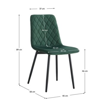 Jedálenská stolička Damia Typ 2 v elegantnej smaragdovej farbe (Velvet) s čiernymi detailmi je ideálnym doplnkom pre moderné interiéry. Táto stolička, vyrobená pod značkou KONDELA, kombinuje štýlový dizajn s praktickosťou a pohodlím. Jej primárny materiál je kvalitná látka,…
