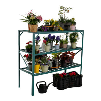 Hliníkový regál do skleníka Darzin Typ 3 v zelenej farbe je ideálnym riešením pre každého, kto hľadá praktický a esteticky príjemný úložný priestor. Tento moderný regál od značky KONDELA je navrhnutý tak, aby spĺňal potreby nielen záhradkárov, ale aj tých, ktorí potrebujú efektívne usporiadať…