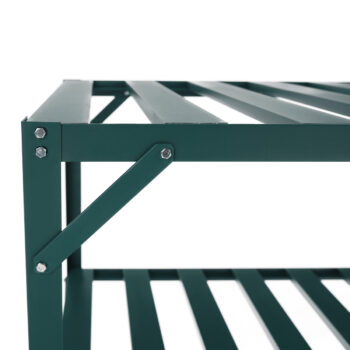 Hliníkový regál do skleníka Darzin Typ 3 v zelenej farbe je ideálnym riešením pre každého, kto hľadá praktický a esteticky príjemný úložný priestor. Tento moderný regál od značky KONDELA je navrhnutý tak, aby spĺňal potreby nielen záhradkárov, ale aj tých, ktorí potrebujú efektívne usporiadať…