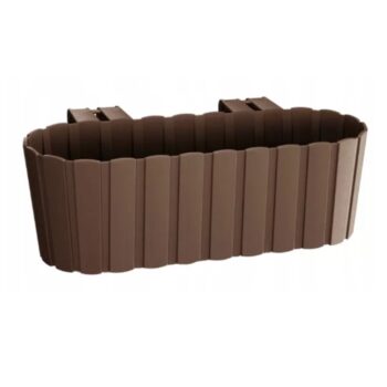 Plastový balkónový kvetináč DDECZ400 38,3 cm bude ideálnou voľbou pre vypestovanie rôznych okrasných kvetov, rastliniek či čerstvých byliniek, ktoré použijete v kuchyni ako prísadu do jedál. Farebné prevedenie hnedá a dizajn pripomínajúci malé latky mu dodávajú neprehliadnuteľný šmrnc. Vyrobený je…