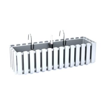 Prepracovaný dizajn samozavlažovacieho plastového balkónového kvetináča DDEF600W 58 cm sa bude nádherne vynímať na balkóne, či záhradnej kvetinovej stene. Vyrobený je v modernom prevedení biela a jeho spracovanie predstavuje dojem, že je z drevených latiek. Materiál použitý na jeho výrobu je pevný…