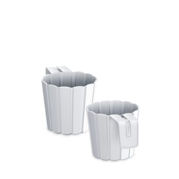 Okrúhly plastový balkónový kvetináč DDEZ150 14,4 cm bude ideálnou voľbou pre vypestovanie menších rastliniek či čerstvých byliniek, ktoré použijete v kuchyni ako prísadu do jedál. Farebné prevedenie biela a dizajn pripomínajúci malé latky mu dodávajú neprehliadnuteľný šmrnc. Vyrobený je z plastu,…