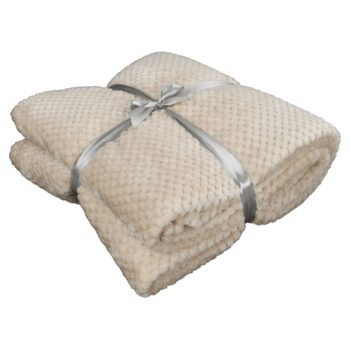 Túto hebkú, obojstrannú deku DEFANA TYP 2 150x200 cm si zamilujete na prvý dotyk. Je mäkkučká, ľahká, nadýchaná a úžasne hreje. Na jej výrobu je použitý 100 % polyester v krásnej béžovosivej farbe s rozmermi (DxŠ): 200x150 cm a jej váha je 220-260 g/m2. Skvelý doplnok, ktorý oživí Váš domov, bude…