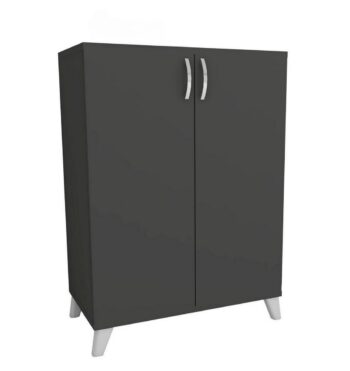 Praktická komoda DEKOR je v elegantnom a modernom prevedení. Vďaka farebnému prevedeniu dokonale zapadne do rôznych interiérov. Táto moderná komoda je vyrobená z kvalitných LTD dosiek, ktoré sú nenáročné na údržbu. Ich hrúbka je 18 mm. Farba: antracit.Komoda je dvojdverová, vo vnútri sa nachádzajú police na uloženie vášho oblečenia a podobne.Rozmery komody:Výška: 88 cmŠírka: 72 cmHĺbka: 32,5 cmVýška medzi policami: 17,5 cmVýška chodidla: 12 cmDodávame v demontovanom stave. 