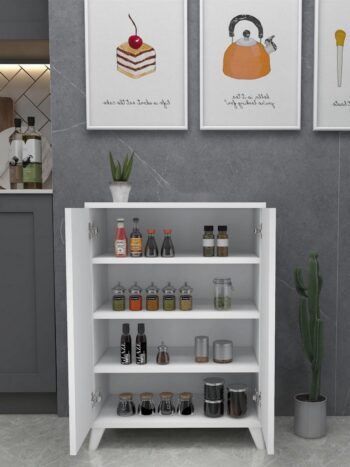 Praktická komoda DEKOR je v elegantnom a modernom prevedení. Vďaka farebnému prevedeniu dokonale zapadne do rôznych interiérov. Táto moderná komoda je vyrobená z kvalitných LTD dosiek, ktoré sú nenáročné na údržbu. Ich hrúbka je 18 mm. Farba: biela.Komoda je dvojdverová, vo vnútri sa nachádzajú police na uloženie vášho oblečenia a podobne.Rozmery komody:Výška: 88 cmŠírka: 72 cmHĺbka: 32,5 cmVýška medzi policami: 17,5 cmVýška chodidla: 12 cmDodávame v demontovanom stave. 