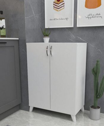 Praktická komoda DEKOR je v elegantnom a modernom prevedení. Vďaka farebnému prevedeniu dokonale zapadne do rôznych interiérov. Táto moderná komoda je vyrobená z kvalitných LTD dosiek, ktoré sú nenáročné na údržbu. Ich hrúbka je 18 mm. Farba: biela.Komoda je dvojdverová, vo vnútri sa nachádzajú police na uloženie vášho oblečenia a podobne.Rozmery komody:Výška: 88 cmŠírka: 72 cmHĺbka: 32,5 cmVýška medzi policami: 17,5 cmVýška chodidla: 12 cmDodávame v demontovanom stave. 
