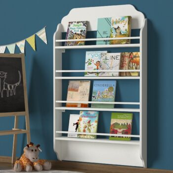 Regál na knihy DELUXE MONTESSORI je ideálny do detských izieb pre malých čitateľov. Regál je navrhnutý v súlade s metódou Montessori. Knihy sú do regálu usporiadané obálkou vpred, aby aj tí najmenší už v rannom veku objavovali túžbu po čítaní. Priestor pre ukladanie kníh má až 4 úrovne, takže dostatok miesta na vystavenie všetkých kníh ktorými chcete zaujať Vaše ratolesti. Knihy v regáli by ste však mali pravidelne premiestňovať aby dieťa vždy objavilo niečo nové. Tým že regál je výškou prispôsobený aj tým najmenším, dokáže si dieťa samo knihu vybrať, i ju späť odložiť. Deluxe Montessori regál na knihy je stabilný a výborne šetrí miesto. S hĺbkou len 12 cm sa hravo zmestí i za dvere izby a nezaberá takmer žiaden priestor ani v úzkych miestnostiach.Farebné prevedenie: biela matnáMateriál: kvalitné 18 mm LTD, hrany PVC páska, odolné voči poškriabaniuRozmery: (š/h/v) 80 x 12 x 132 cmDodávame v demonte.