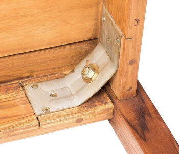 DEOKORK Detský teakový jedálenský stôl GIOVANNI MINI 100 × 80 × 55 cm