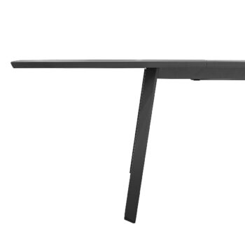 DEOKORK Hliníkový stôl ALORA 170/264x101 cm (šedo-hnedý)