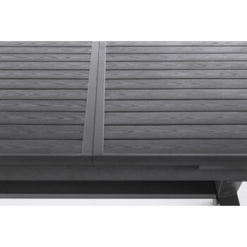 DEOKORK Hliníkový stôl BERGAMO I. 220/279 cm (antracit)