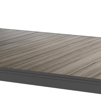DEOKORK Hliníkový stôl LIVORNO 214/274x110 cm (antracit)