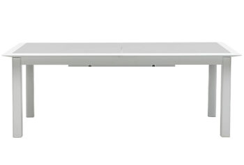 DEOKORK Hliníkový stôl VERMONT 216/316 cm (biela)