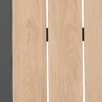 DEOKORK Hliníkový stolík 87x87 cm VANCOUVER (sivý)