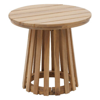 DEOKORK Luxusný stolík z akácie XENIA ⌀ 50 cm