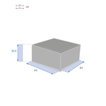 DEOKORK Ratanový stolík 83x83 cm MALAGA