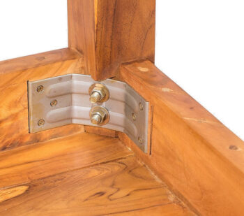 DEOKORK Teaková lavica GIOVANNI 158 × 40 × 45 cm