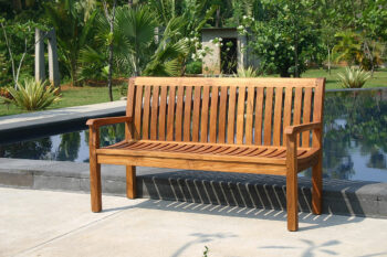 DEOKORK Teaková lavica PIETRO III