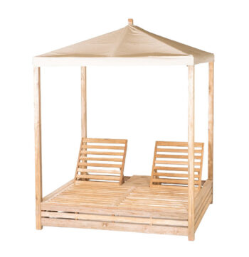 DEOKORK Teaková posteľ DAYBED