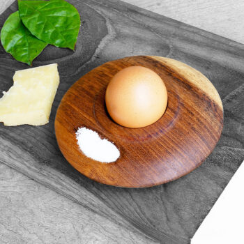 DEOKORK Teaková tácka EGG